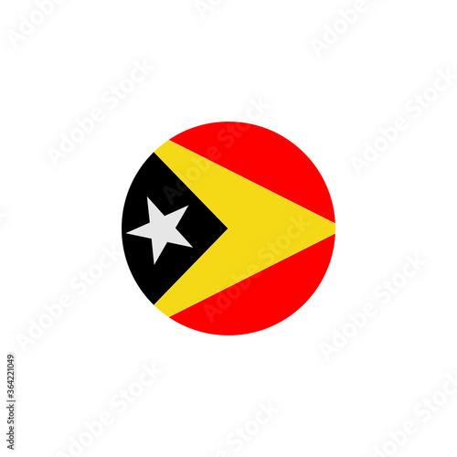 Timor Leste national flags icon vector symbol of country illustration isolated white background Free Download Timor Leste national flags icon vector symbol of country illustration isolated white background - GFXLoad