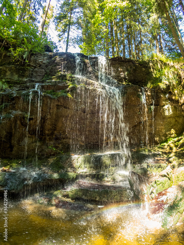 Speckbach waterfall near Hellengerst in the Allgau