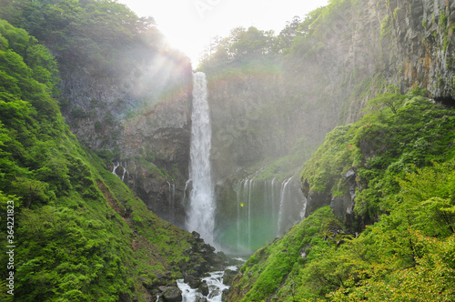 華厳の滝 Famous majestic waterfall in Japan