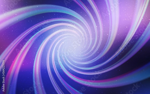 Light Pink, Blue vector pattern with night sky stars. Blurred decorative design in simple style with galaxy stars. Pattern for astrology websites.