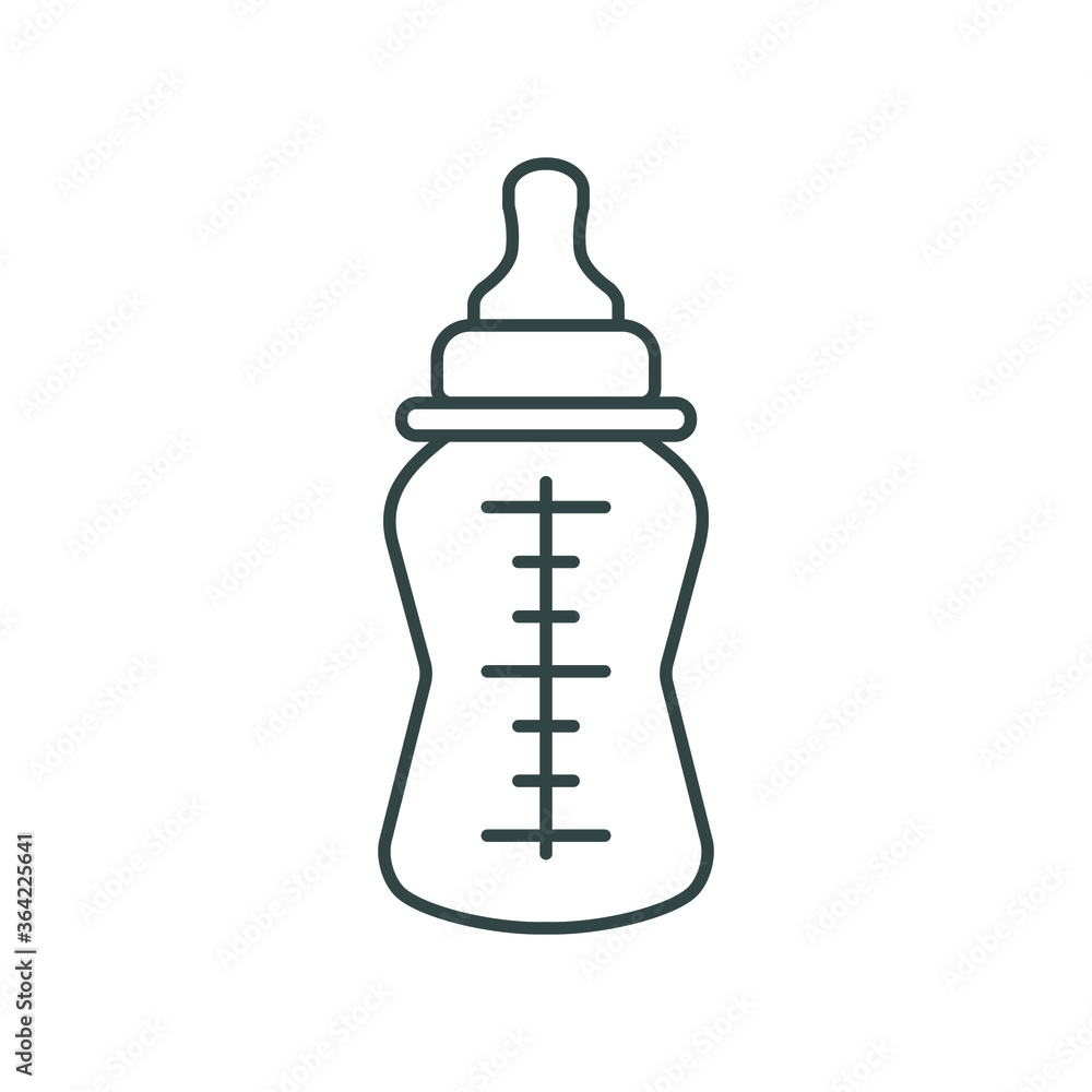 line icon for menu store, baby bottle line icon for menu store, baby bottle