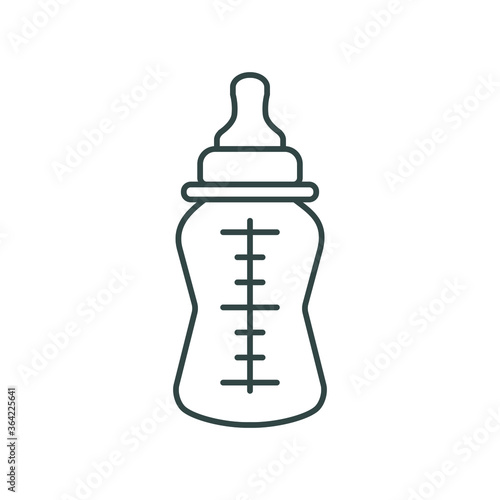 line icon for menu store, baby bottle