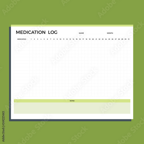 medication log planner