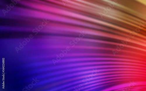 Dark Multicolor vector texture with curved lines. Modern gradient abstract illustration with bandy lines. New composition for your brand book.