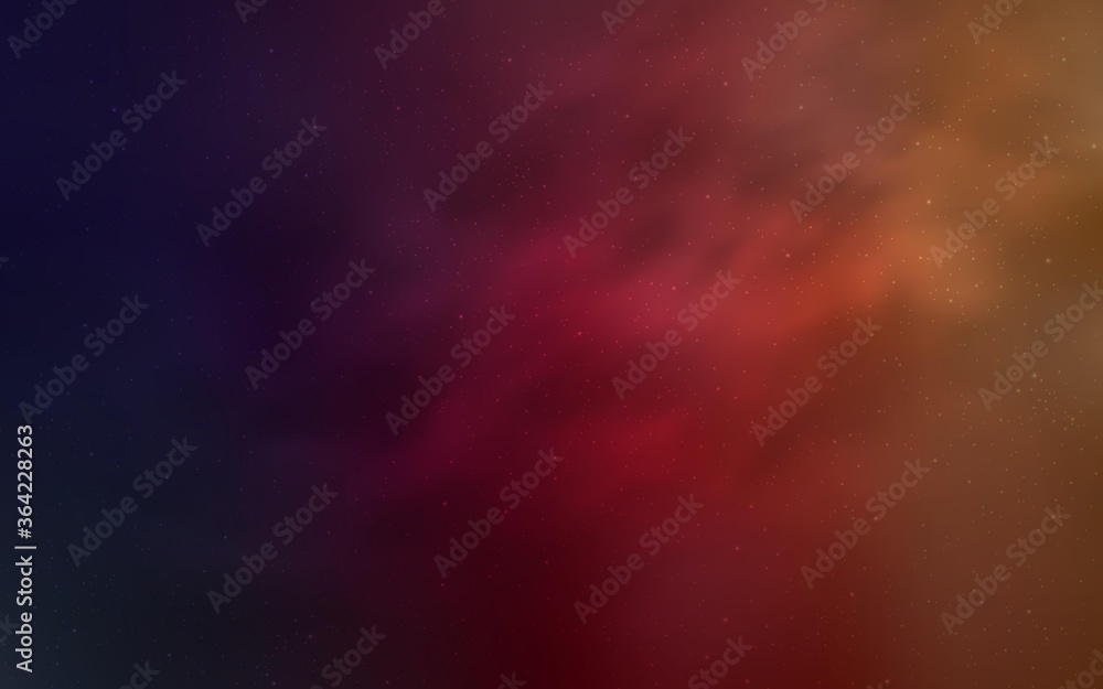 Fototapeta premium Light Pink, Yellow vector pattern with night sky stars. Glitter abstract illustration with colorful cosmic stars. Pattern for astronomy websites.