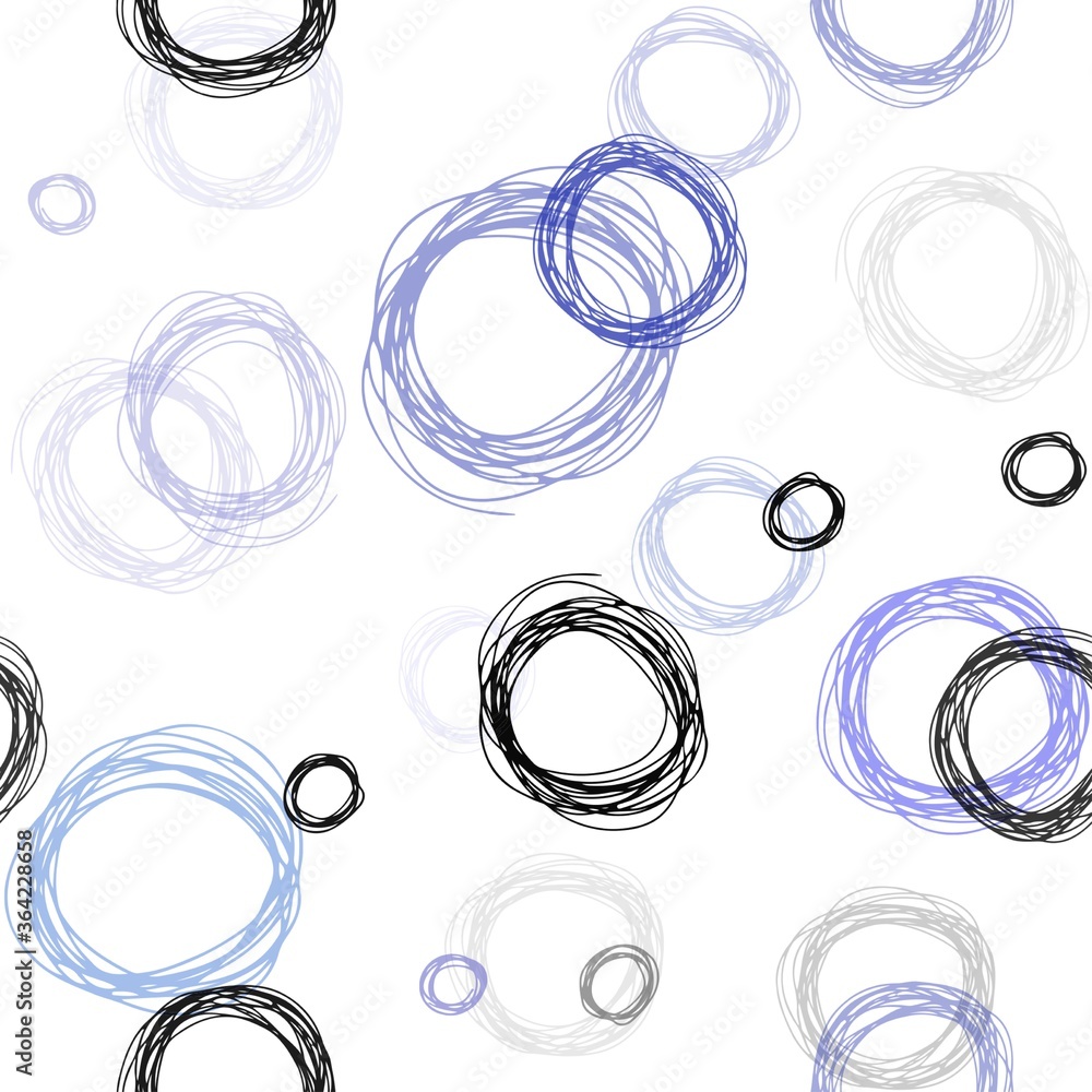 Light Pink, Blue vector seamless pattern with spheres. Abstract illustration with colored bubbles in nature style. Design for wallpaper, fabric makers. Light Pink, Blue vector seamless pattern with spheres. Abstract illustration with colored bubbles in nature style. Design for wallpaper, fabric makers.