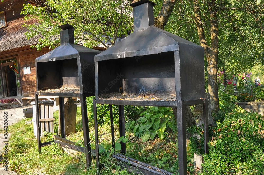 DESESTI, MARAMURES, ROMANIA, SUMMER 2018. Candles for