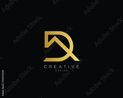 Letter DA AD Logo Design , Creative Minimal DA AD Monogram photo