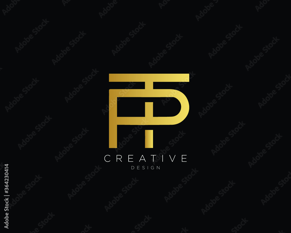 Letter TP PT Logo Design , Creative Minimal TP PT Monogram Letter TP PT Logo Design , Creative Minimal TP PT Monogram