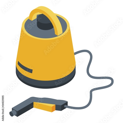 Hoover steam cleaner icon. Isometric of hoover steam cleaner vector icon for web design isolated on white background