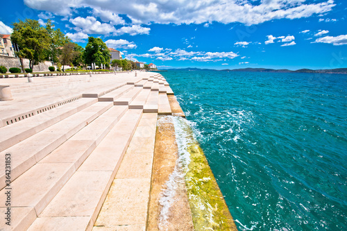 Fototapeta Naklejka Na Ścianę i Meble -  Zadar sea organs. Tourist attraction musical instrument powered by the underwater sea stream.
