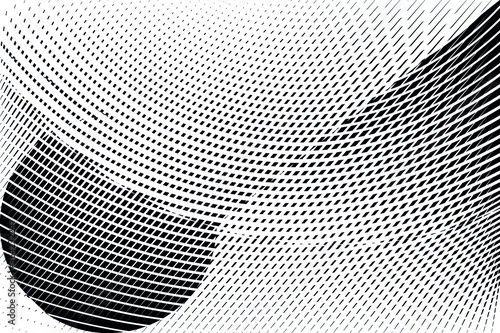 Abstract halftone lines background, geometric dynamic pattern, vector modern design texture for card, banner, flyer, cover, poster, decoration.