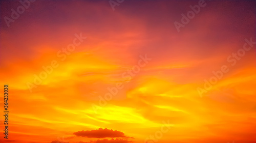 Beautiful orange view sunset time © DEEP