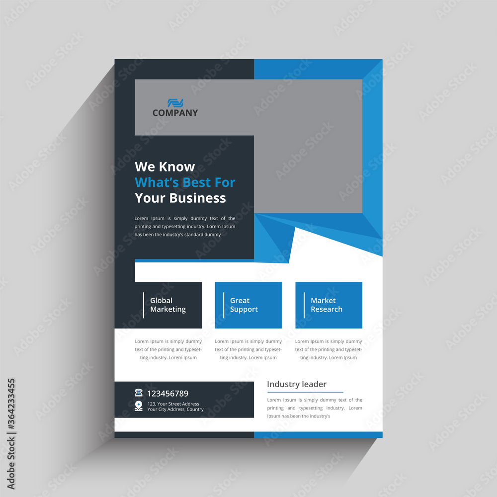 Fototapeta premium Corporate Business Flyer