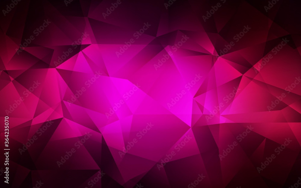 Dark Pink vector abstract mosaic pattern. Modern abstract illustration with triangles. Best triangular design for your business. Dark Pink vector abstract mosaic pattern. Modern abstract illustration with triangles. Best triangular design for your business.