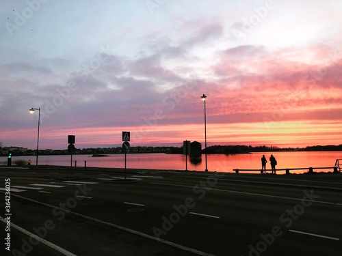 Nordic sunset in Karlskrona, Sweden. © Ehsan