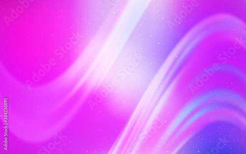 Light Purple, Pink vector background with galaxy stars. Modern abstract illustration with Big Dipper stars. Pattern for futuristic ad, booklets.