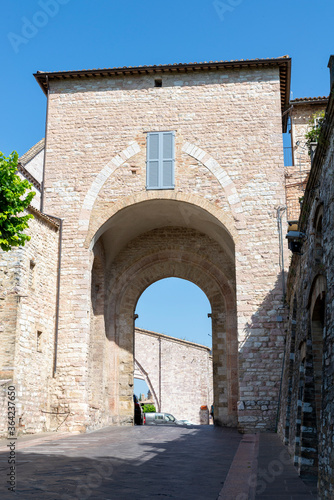 new entrance door to the town of assisi