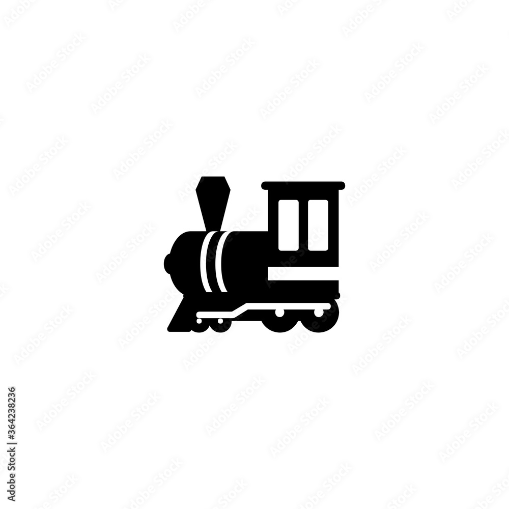 Locomotive Flat Vector Icon. Isolated Locomotive Train, Railway, Railroad Illustration Symbol - Vector Locomotive Flat Vector Icon. Isolated Locomotive Train, Railway, Railroad Illustration Symbol - Vector