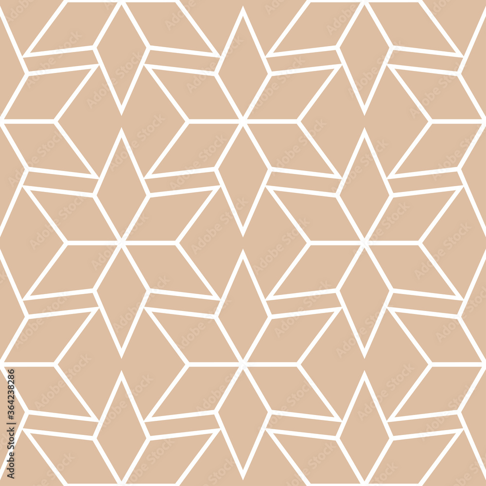 Seamless pattern in arabic style. Beige and white background Seamless pattern in arabic style. Beige and white background