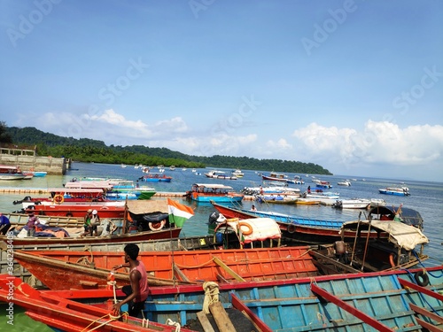 Wallpaper Mural Boats in the harbor Torontodigital.ca