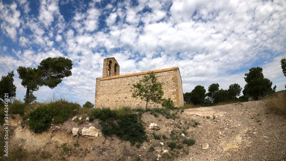 Ermita de Berrús cerca de la presa de Ribarroja d'Ebre