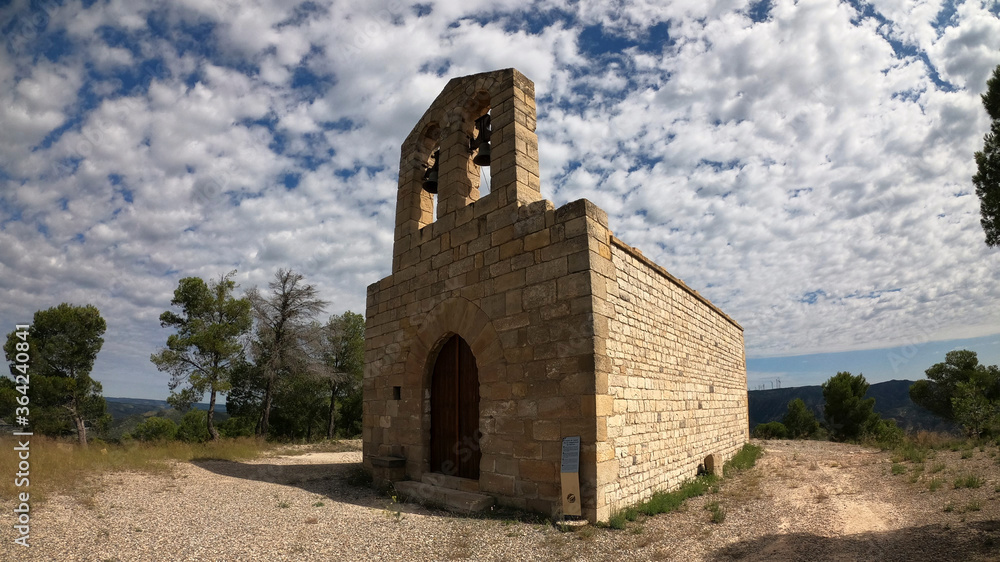 Ermita de Berrús cerca de la presa de Ribarroja d'Ebre