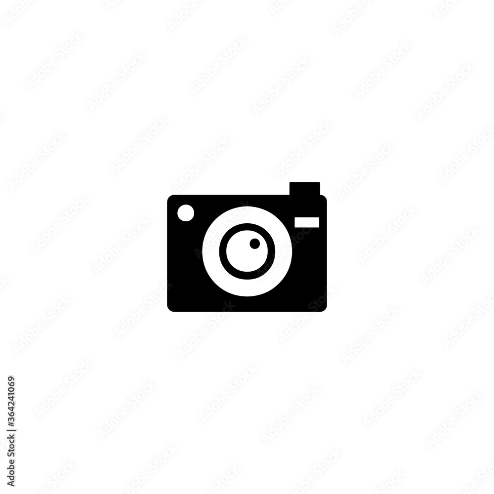 Camera Flat Vector Icon. Isolated Photo Camera Illustration - Vector Camera Flat Vector Icon. Isolated Photo Camera Illustration - Vector