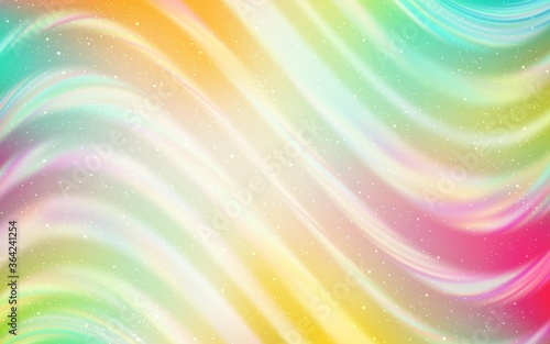 Light Multicolor vector layout with cosmic stars. Space stars on blurred abstract background with gradient. Pattern for astrology websites.