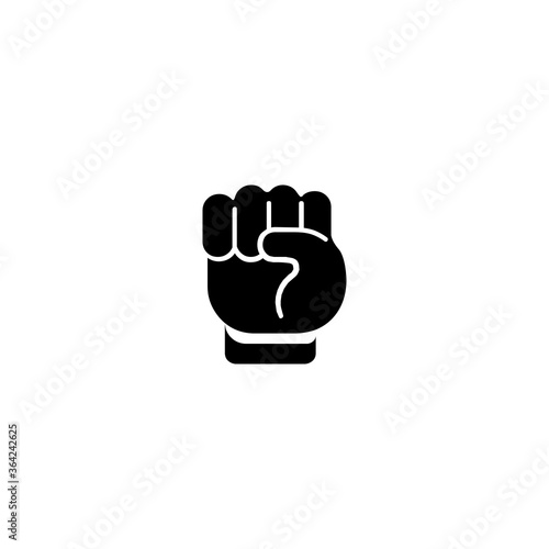 Raised Fist Hand Emoji Vector. Isolated Raised Fist illustration icon - Vector