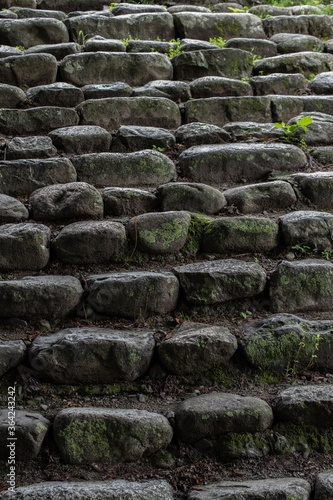 相馬中村神社の石積み階段