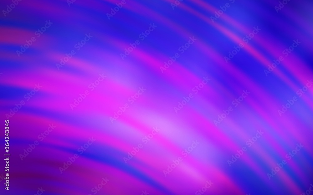 Fototapeta premium Light Purple, Pink vector texture with bent lines. Modern gradient abstract illustration with bandy lines. A completely new template for your design.