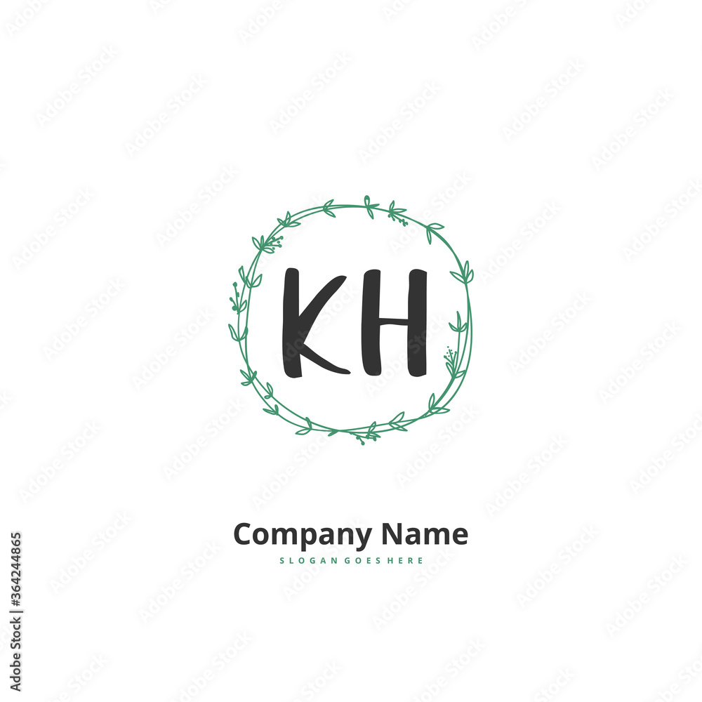 K H KH Initial handwriting and signature logo design with circle. Beautiful design handwritten logo for fashion, team, wedding, luxury logo. K H KH Initial handwriting and signature logo design with circle. Beautiful design handwritten logo for fashion, team, wedding, luxury logo.