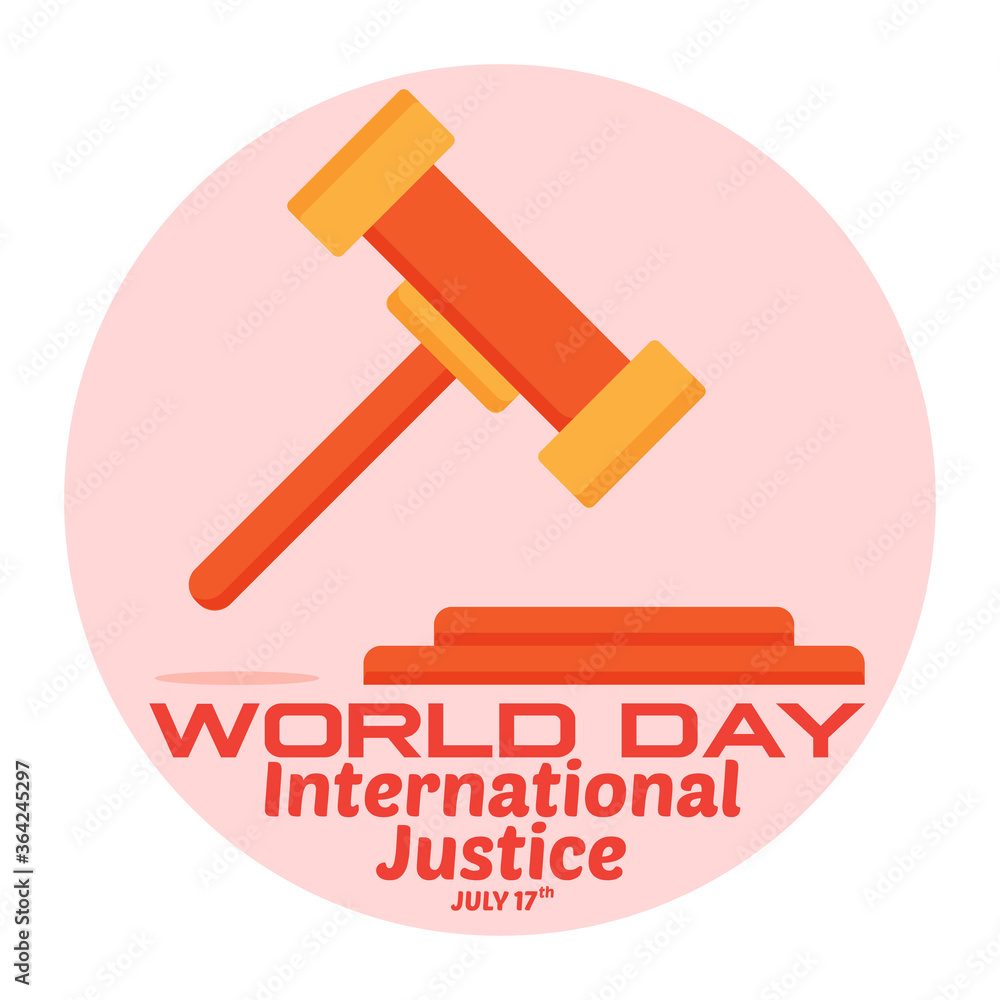 Vector illustration,banner or poster of world day for international justice. world day for international justice concept. Vector illustration,banner or poster of world day for international justice. world day for international justice concept.