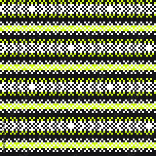 Yellow Christmas fair isle pattern background for fashion textiles, knitwear and graphics