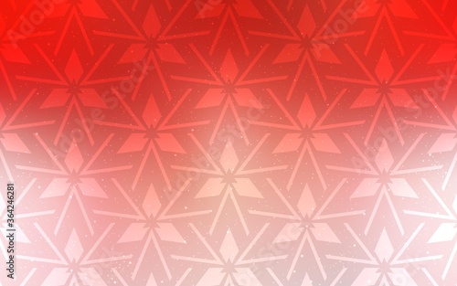 Light Red vector pattern with polygonal style. Illustration with set of colorful triangles. Template for wallpapers.