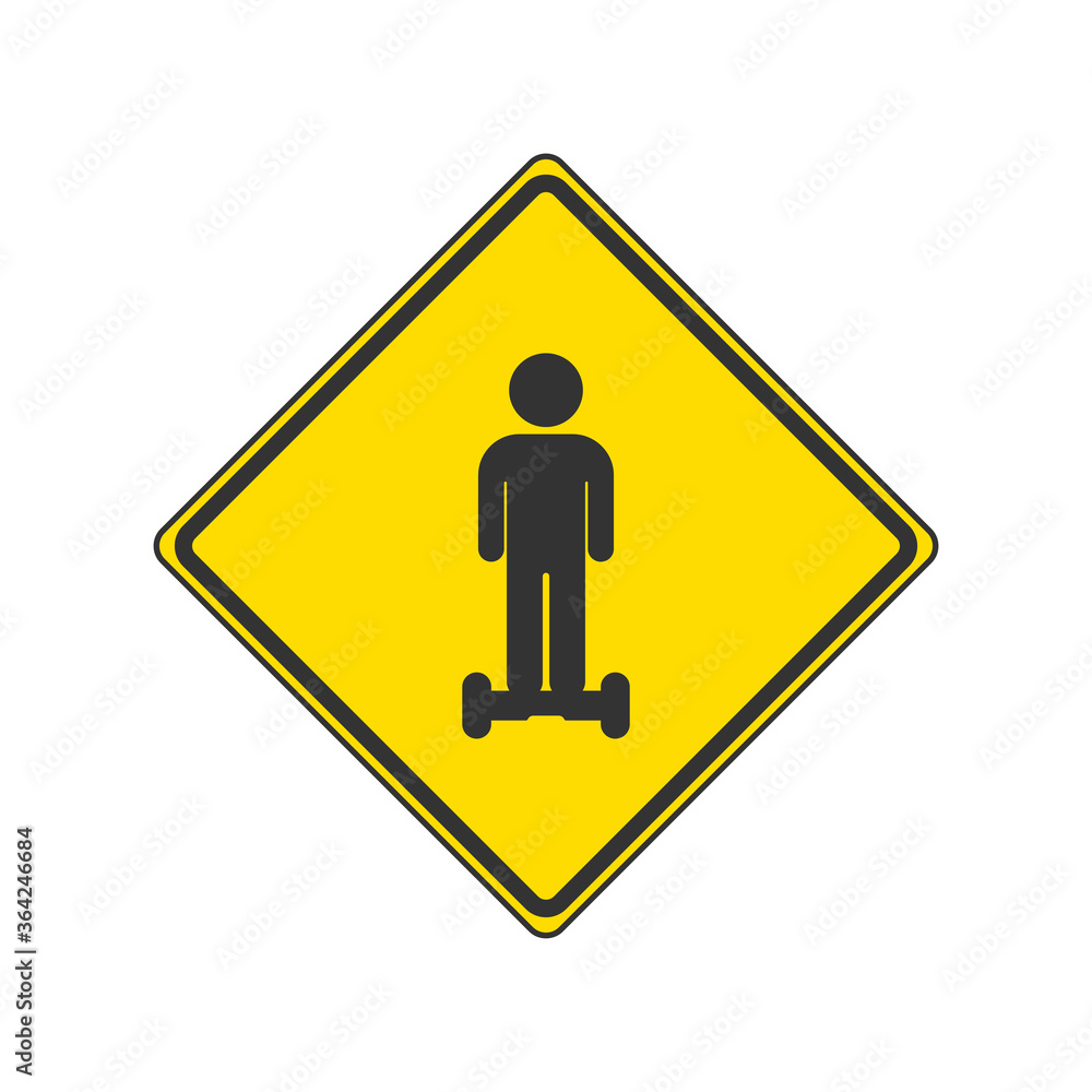 Personal transport attention sign. Caution symbol modern, simple, vector, icon for website design, mobile app, ui. Vector Illustration Personal transport attention sign. Caution symbol modern, simple, vector, icon for website design, mobile app, ui. Vector Illustration