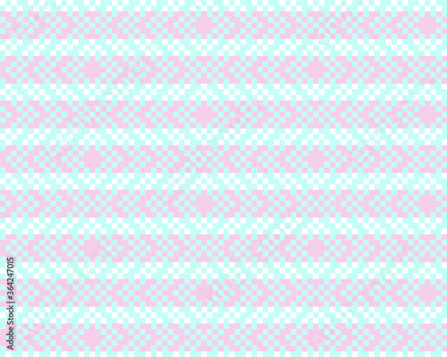 Pink Christmas fair isle pattern background for fashion textiles, knitwear and graphics