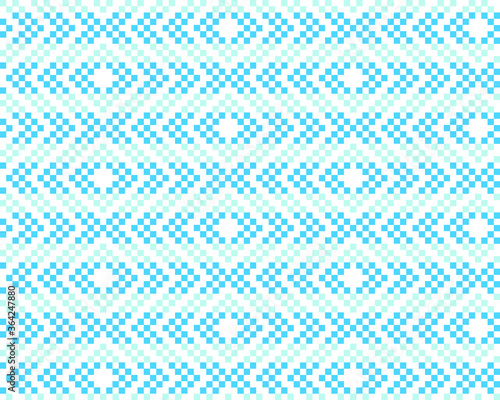 Sky Blue Christmas fair isle pattern background for fashion textiles, knitwear and graphics