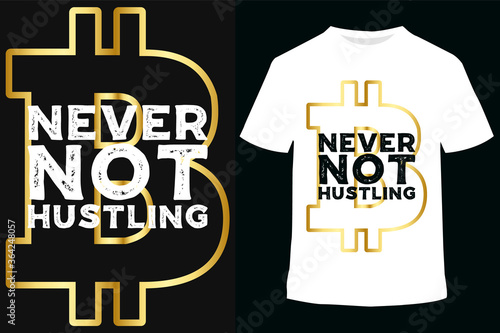 vector illustration calligraphy Hustle, graphics design for t-shirts,vintage graphic design. Hand drawn English phrase Hustle in retro style. Elegant decoration and hand lettering for your design. tee