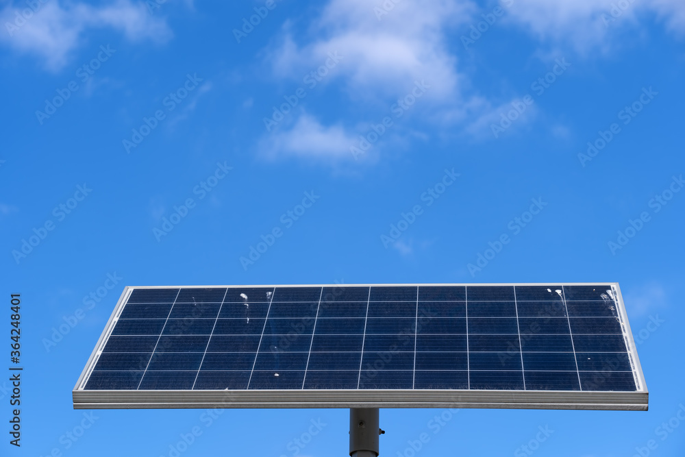 Solar Panel Against Blue Sky