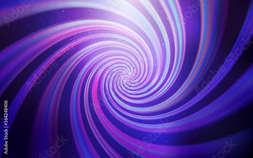 Light Purple vector template with space stars. Space stars on blurred abstract background with gradient. Pattern for astrology websites.