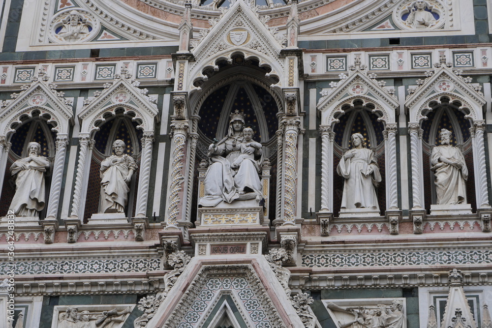 Cathédrale Mur Eglise Florence Italie