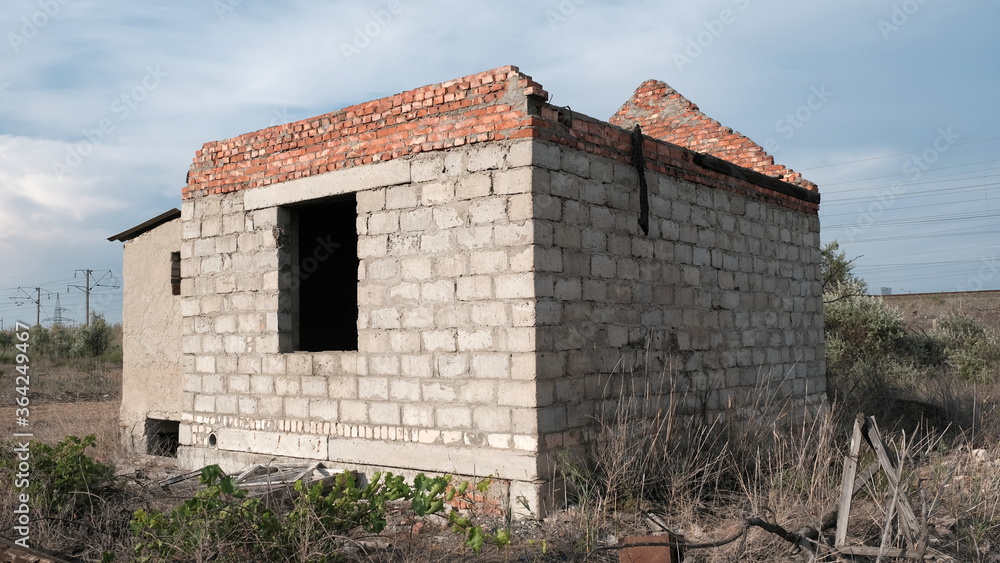 Abandoned houses on personal plots in Russia.
Abandoned houses on personal plots in Russia.