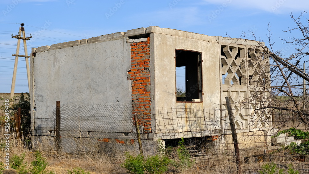Abandoned houses on personal plots in Russia.
Abandoned houses on personal plots in Russia.