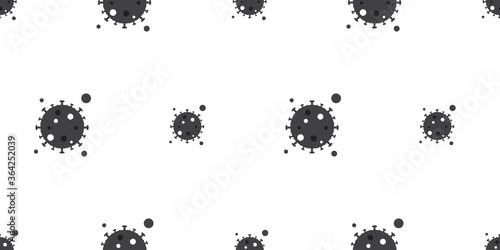 Health seamless pattern  COVID-19  Coronavirus  concept Isolated symbol on white wallpaper. 