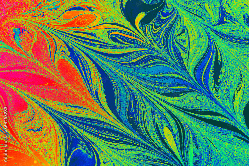 Abstract marble floral pattern texture. Traditional art of Ebru marbling Abstract marble floral pattern texture. Traditional art of Ebru marbling