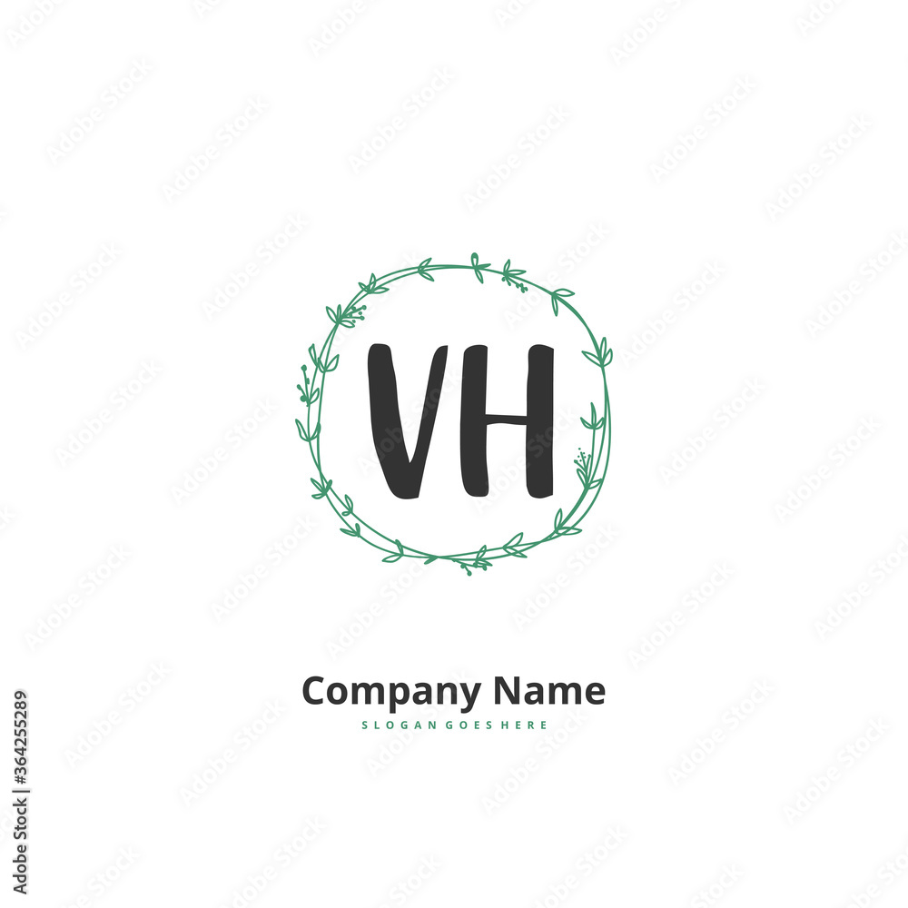 V H VH Initial handwriting and signature logo design with circle. Beautiful design handwritten logo for fashion, team, wedding, luxury logo. V H VH Initial handwriting and signature logo design with circle. Beautiful design handwritten logo for fashion, team, wedding, luxury logo.