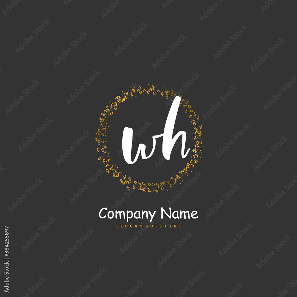 W H WH Initial handwriting and signature logo design with circle. Beautiful design handwritten logo for fashion, team, wedding, luxury logo. W H WH Initial handwriting and signature logo design with circle. Beautiful design handwritten logo for fashion, team, wedding, luxury logo.