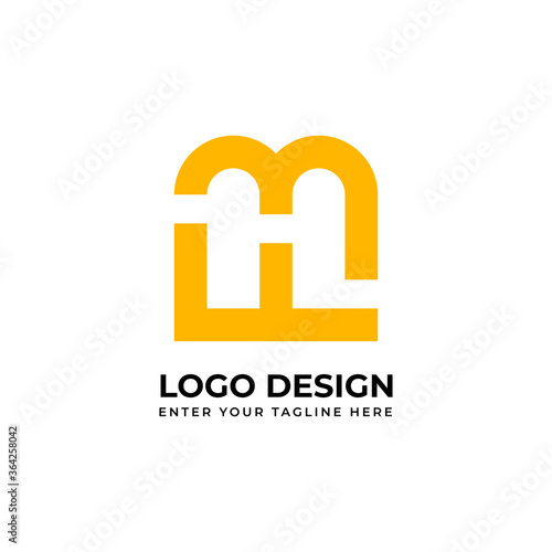 Creative letter logo FB, FM vector for business